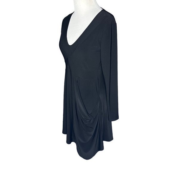 Sympli The Best Black Long Sleeve Midi Dress Size 2 - Picture 2 of 5